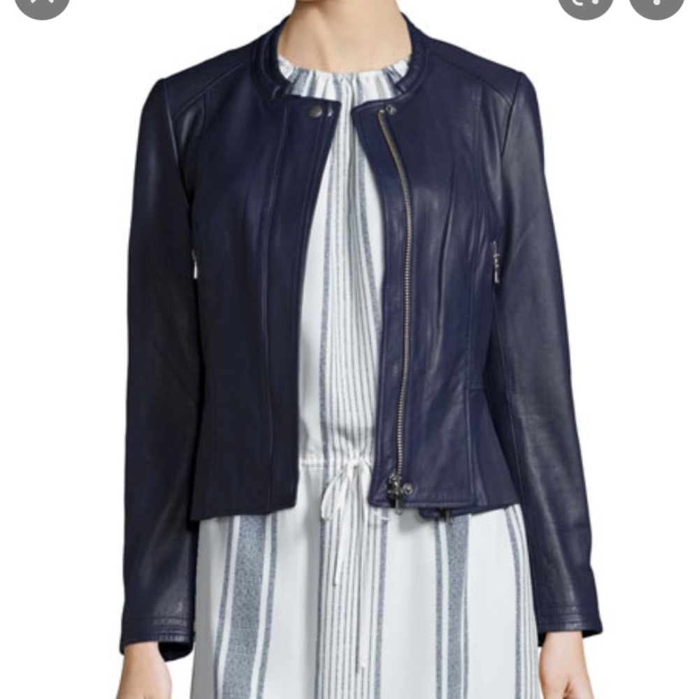 Joie Tamila leather zip jacket